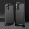 Carbon Case elastyczne etui pokrowiec Samsung Galaxy A73 czarny