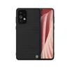 Nillkin Textured Case wytrzymałe wzmocnione etui z żelową ramką i nylonem na tyle Samsung Galaxy A73 czarny