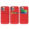 Card Case silikonowe etui portfel z kieszonką na kartę dokumenty do Samsung Galaxy S22+ (S22 Plus) biały