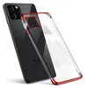 Clear Color case żelowy pokrowiec etui z metaliczną ramką Samsung Galaxy A13 5G czerwony