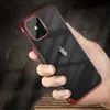 Clear Color case żelowy pokrowiec etui z metaliczną ramką Samsung Galaxy S22 Ultra czarny