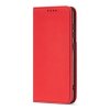 Magnet Card Case etui do Samsung Galaxy A12 5G pokrowiec portfel na karty kartę podstawka czerwony