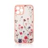 Design Case etui do iPhone 12 Pro Max pokrowiec w kwiaty różowy
