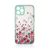 Design Case etui do iPhone 12 Pro Max pokrowiec w kwiaty zielone