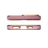 Lighting Color Case etui do iPhone 12 Pro Max żelowy pokrowiec ze złotą ramką fioletowy