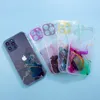 Marble Case etui do iPhone 13 Pro Max żelowy pokrowiec marmur pomarańczowy