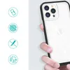 Clear 3in1 etui iPhone 14 Pro Max silikonowy pokrowiec z ramką niebieskie