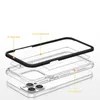 Clear 3in1 etui iPhone 14 Pro Max silikonowy pokrowiec z ramką niebieskie