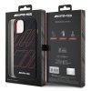 AMG AMHMP15S23SSPK iPhone 15 / 14 / 13 6.1 czarny/black hardcase Silicone Large Rhombuses Pattern MagSafe