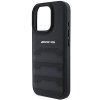 AMG AMHCP16XGSEBK iPhone 16 Pro Max 6.9 czarny/black hardcase Leather Debossed Lines Black Logo