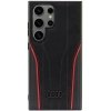 Audi Genuine Leather MagSafe S24 Ultra S928 czarno-czerwony/black-red hardcase AU-TPUPCS24U-R8/D3-RD