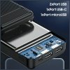 AWEI PowerBank P6K 20000mAhczarny/black 2xUSB/PD/Micro-USB
