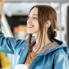 AWEI słuchawki Bluetooth 5.3 T85 ENCTWS + stacja dokująca niebieski/blue