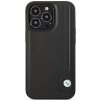 Etui BMW BMHCP14X22RBDK iPhone 14 Pro Max 6,7 czarny/black hardcase Leather Blue Dots