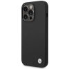 BMW BMHCP15LSILBK iPhone 15 Pro 6.1 czarny/black Silicone Metal Logo