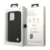 BMW BMHCP15LSILBK iPhone 15 Pro 6.1 czarny/black Silicone Metal Logo