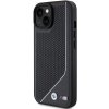 BMW BMHMP15S23PUCPK iPhone 15 / 14 / 13 6.1 czarny/black hardcase Perforated Twisted Line MagSafe