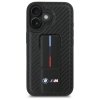 BMW BMHCP16SGSPCCK iPhone 16 6.1 czarny/black hardcase M Grip Stand Smooth and Carbon