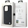 BMW BMHCP16X23RCGPK iPhone 16 Pro Max    6.9 czarny/black hardcase Sign Leather Crossing Lines Pattern