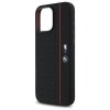 BMW BMHMP16X23SHER iPhone 16 Pro Max 6.9 czarny/black hardcase Silicone Hexagon Red Line MagSafe