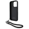 BMW BMHCP16X23RMRLK iPhone 16 Pro Max 6.9 czarny/black hardcase Signature Leather Wordmark Cord