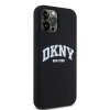 DKNY DKHMP12MSNYACH iPhone 12/12 Pro 6.1 czarny/black hardcase Liquid Silicone White Printed Logo MagSafe