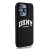 DKNY DKHMP14LSNYACH iPhone 14 Pro 6.1 czarny/black hardcase Liquid Silicone White Printed Logo MagSafe