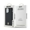 DKNY DKHMP14XPSHRPSK iPhone 14 Pro Max6.7 czarny/black hardcase Leather Monogram Pattern Metal Logo MagSafe