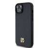 DKNY DKHMP15MPSHRPSK iPhone 15 Plus /14 Plus 6.7 czarny/black hardcase Leather Monogram Pattern Metal Logo MagSafe