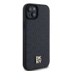DKNY DKHMP15MPSHRPSK iPhone 15 Plus /14 Plus 6.7 czarny/black hardcase Leather Monogram Pattern Metal Logo MagSafe