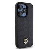 DKNY DKHMP15LPSHRPSK iPhone 15 Pro6.1 czarny/black hardcase Leather Pattern Monogram Metal Logo MagSafe