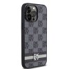 DKNY DKHCP14XPCPTSSK iPhone 14 Pro Max6.7 czarny/black hardcase Leather Checkered Mono Pattern & Printed Stripes