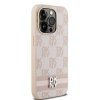 DKNY DKHCP14LPCPTSSP iPhone 14 Pro6.1 różowy/pink hardcase Leather Checkered Mono Pattern & Printed Stripes