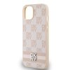 DKNY DKHCP15MPCPTSSP iPhone 15 Plus /14 Plus 6.7 różowy/pink hardcase Leather Checkered Mono Pattern & Printed Stripes