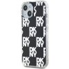 DKNY DKHCP15SHDLCEK iPhone 15 / 14 / 136.1 czarny/black hardcase IML Checkered Mono Pattern