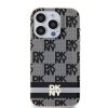 DKNY DKHMP13XHCPTSK iPhone 13 Pro Max6.7 czarny/black hardcase IML Checkered Mono Pattern & Printed Stripes MagSafe