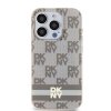 DKNY DKHMP15XHCPTSE iPhone 15 Pro Max6.7 beżowy/beige hardcase IML Checkered Mono Pattern & Printed Stripes MagSafe