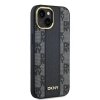 DKNY DKHMP15MPCPVSLK iPhone 15 Plus /14 Plus 6.7 czarny/black hardcase Leather Checkered Mono Pattern MagSafe
