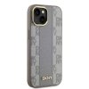 DKNY DKHMP14SPCPVSLE iPhone 146.1 beżowy/beige hardcase Leather Checkered Mono Pattern MagSafe