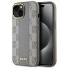 DKNY DKHMP15MPCPVSLE iPhone 15 Plus6.7 beżowy/beige hardcase Leather Checkered Mono Pattern MagSafe