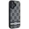 DKNY DKHCP16SPCPTSSK iPhone 16 6.1 czarny/black hardcase Checkered Pattern & Printed Stripes