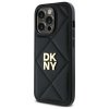DKNY DKHCP14LPQDSLK iPhone 14 Pro 6.1   czarny/black Quilted Stack Logo