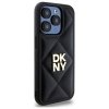 DKNY DKHCP15LPQDSLK iPhone 15 Pro 6.1   czarny/black Quilted Stack Logo