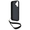 DKNY DKHCP16SPBSWSK iPhone 16 6.1       czarny/black hardcase Wrist Strap Stock Logo