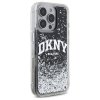DKNY DKHCP16LLBNAEK iPhone 16 Pro 6.3   czarny/black hardcase Liquid Glitter Arch Logo