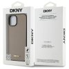 DKNY DKHMP15SPGHLME iPhone 15 6.1       beżowy/beige hardcase Grained Metal Logo MagSafe