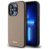 DKNY DKHMP15XPGHLME iPhone 15 Pro Max    6.7 beżowy/beige hardcase Grained Metal Logo MagSafe