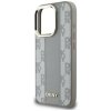 Etui DKNY Checkered Pattern Magsafe do   iPhone 16 Pro beżowy