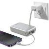 PowerBank 4w1 Bazic Fusion Mini 20000mAh kabel USB-C/Lightning szary