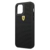 Ferrari FESPEHCP12MBK iPhone12/12 Pro 6,1 czarny/black hardcase On Track Perforated